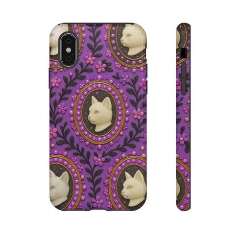 Baroque Cat Cameo Phone Case